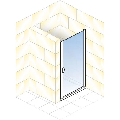 Schulte Drehtür Logo Echtglas Weiß 80 Cm X 180 Cm 4 Schulte Drehtür Logo Echtglas Weiß 80 Cm X 180 Cm – Bild 4