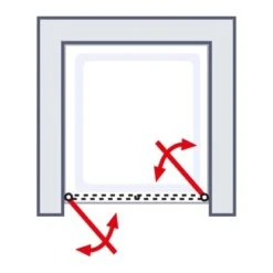Schulte Sunny Pendeltür In Nische, BxH: 75 X 180 Cm Weiß 8 Schulte Sunny Pendeltür In Nische, BxH: 75 X 180 Cm Weiß -Schulte 4060991013119 6