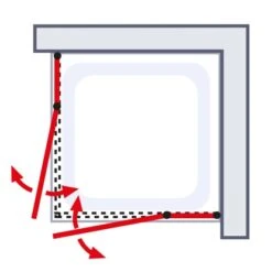 Schulte Sunny Eckeinstieg 4-tlg. Mit Drehtüren 80 X 80 X 180 Cm Weiß 9 Schulte Sunny Eckeinstieg 4-tlg. Mit Drehtüren 80 X 80 X 180 Cm Weiß -Schulte 4060991013805 6