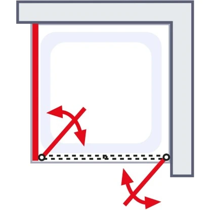 Schulte Pendeltür Alexa Style 2.0 Alu-Natur Glas Klar Hell 90x90x92 Cm 6 Schulte Pendeltür Alexa Style 2.0 Alu-Natur Glas Klar Hell 90x90x92 Cm – Bild 6