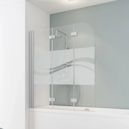 Schulte Badewannenaufsatz 3-tlg. Alu Natur Dekor Liane 140 X 125 Cm 1 Schulte Badewannenaufsatz 3-tlg. Alu Natur Dekor Liane 140 X 125 Cm