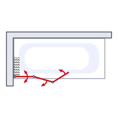 Schulte Badewannenaufsatz 3-tlg. Alu Natur Dekor Liane 140 X 125 Cm 4 Schulte Badewannenaufsatz 3-tlg. Alu Natur Dekor Liane 140 X 125 Cm – Bild 4