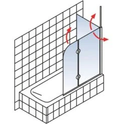 Schulte Badewannenaufsatz 2-tlg. Alu Natur Klar 140x116,4 Cm 8 Schulte Badewannenaufsatz 2-tlg. Alu Natur Klar 140x116,4 Cm -Schulte 4060991021336 2053 5