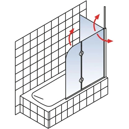 Schulte Badewannenaufsatz 2-tlg. Alu Natur Klar 140x116,4 Cm 4 Schulte Badewannenaufsatz 2-tlg. Alu Natur Klar 140x116,4 Cm – Bild 4