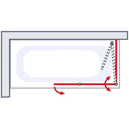 Schulte Badewannenaufsatz 2-tlg. Alu Natur Klar 140x116,4 Cm 5 Schulte Badewannenaufsatz 2-tlg. Alu Natur Klar 140x116,4 Cm – Bild 5