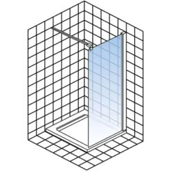 Schulte Walk In MasterClass Chromoptik Echtglas Klar Hell -Schulte 4060991022708 2053 6