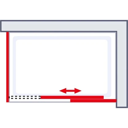 Schulte Schiebetür Inkl. Seitenwand MasterClass Chromoptik BxTxH 140x80x200 Cm 3 Schulte Schiebetür Inkl. Seitenwand MasterClass Chromoptik BxTxH 140x80x200 Cm – Bild 3