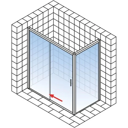 Schulte Schiebetür Festelement Li. U. Seitenwand MasterClass BxTxH 140x80x200 Cm 4 Schulte Schiebetür Festelement Li. U. Seitenwand MasterClass BxTxH 140x80x200 Cm – Bild 4