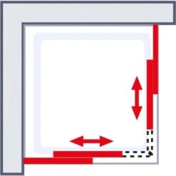 Schulte Schiebetür Als Eckeinstieg MasterClass Chromoptik BxTxH 90 X 90 X 200 Cm -Schulte 4060991029134 2053 03
