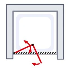Schulte Garant Drehfalttür In Nische 80 X 200 Cm Anschlag Rechts -Schulte 4060991033551 5