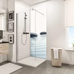 Schulte ExpressPlus Duschrückwand DecoDesign "Zen Steine & Wasser" 210 X 90 Cm