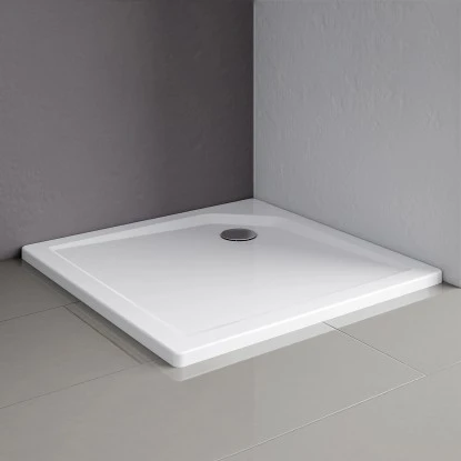 Schulte ExpressPlus Duschwanne Quadrat Extraflach Alpinweiß 100 X 100 Cm 2 Schulte ExpressPlus Duschwanne Quadrat Extraflach Alpinweiß 100 X 100 Cm – Bild 2