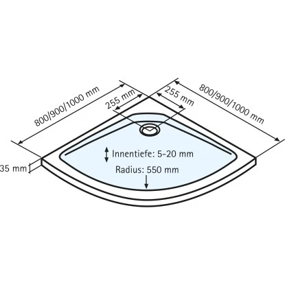 Schulte ExpressPlus Duschwanne Rund Extraflach Alpinweiß 80 X 80 Cm 2 Schulte ExpressPlus Duschwanne Rund Extraflach Alpinweiß 80 X 80 Cm – Bild 2