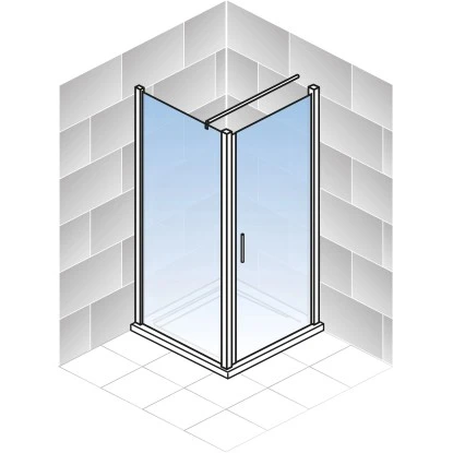 Schulte ExpressPlus Drehtür AlexaStyle2.0 Alunatur Hell 80x80x192cm 4 Schulte ExpressPlus Drehtür AlexaStyle2.0 Alunatur Hell 80x80x192cm – Bild 4