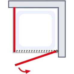 Schulte ExpressPlus Drehtür Seitenwand AlexaStyle2.0Dekor Liane 80cm -Schulte 4060991037535 2053 6