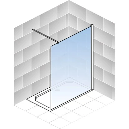 Schulte Duschwand Walk In Alexa Style 2.0 Chromoptik Dekor Liane 100 Cm 3 Schulte Duschwand Walk In Alexa Style 2.0 Chromoptik Dekor Liane 100 Cm – Bild 3