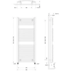 Schulte ExpressPlus Design-Heizkörper München Rund Mittelanschluss 612 W 5 Schulte ExpressPlus Design-Heizkörper München Rund Mittelanschluss 612 W -Schulte 4060991037948 2053 6