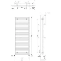 Schulte ExpressPlus Design-Heizkörper Miami Anschluss Unten 643W HxB 121,5x50cm 10 Schulte ExpressPlus Design-Heizkörper Miami Anschluss Unten 643W HxB 121,5x50cm -Schulte 4060991038228 2053 3