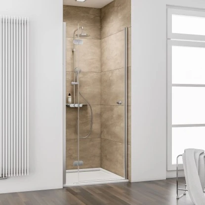 Schulte ExpressPlus Drehtür In Nische MasterClass Links Chromoptik 80x200cm 1 Schulte ExpressPlus Drehtür In Nische MasterClass Links Chromoptik 80x200cm