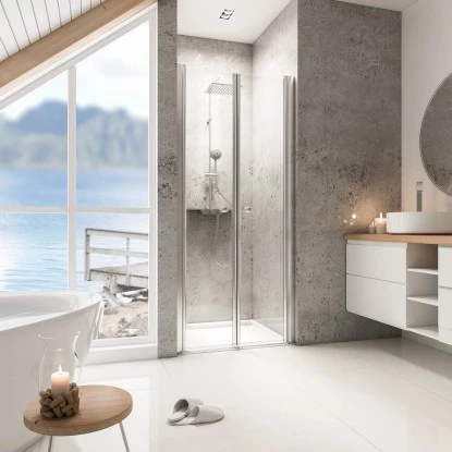 Schulte ExpressPlus Pendeltür In Nische Garant Chromoptik 90x200cm 1 Schulte ExpressPlus Pendeltür In Nische Garant Chromoptik 90x200cm