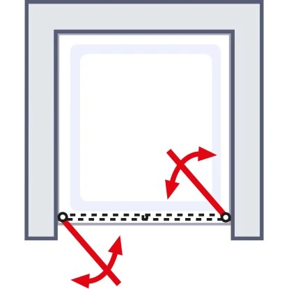 Schulte ExpressPlus Pendeltür In Nische Garant Chromoptik 90x200cm 5 Schulte ExpressPlus Pendeltür In Nische Garant Chromoptik 90x200cm – Bild 5