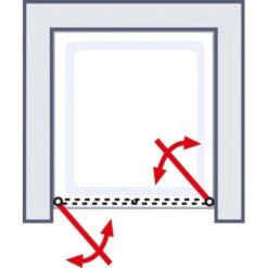 Schulte ExpressPlus Pendeltür Garant Chromoptik Klar Hell 100x200cm 9 Schulte ExpressPlus Pendeltür Garant Chromoptik Klar Hell 100x200cm -Schulte 4060991038631 2053 6