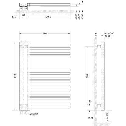 Schulte Design-Heizkörper Bologna 81 Cm X 60 Cm Alpinweiß Version Links 3 Schulte Design-Heizkörper Bologna 81 Cm X 60 Cm Alpinweiß Version Links – Bild 3