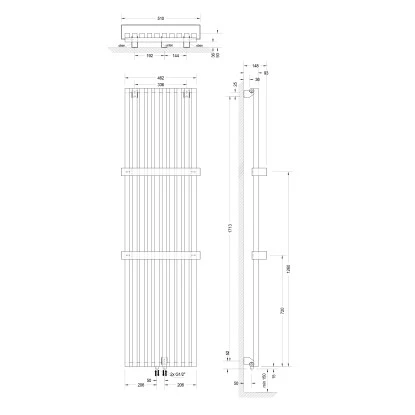 Schulte Design-Heizkoerper Lyon Mit 1094 W Leistung In Pearl-Weiß, 1800x462mm 2 Schulte Design-Heizkoerper Lyon Mit 1094 W Leistung In Pearl-Weiß, 1800x462mm – Bild 2