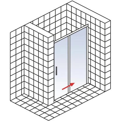 Schulte Schiebetür In Nische Kristall Trend 2-teilig BxH 140 X 200 Cm 5 Schulte Schiebetür In Nische Kristall Trend 2-teilig BxH 140 X 200 Cm – Bild 5