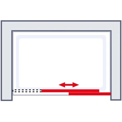 Schulte Schiebetür In Nische Kristall Trend 2-teilig BxH 140 X 200 Cm 6 Schulte Schiebetür In Nische Kristall Trend 2-teilig BxH 140 X 200 Cm – Bild 6