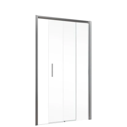 Schulte Schiebetür Mit Seitenwand Kristall/Trend Chromopt. Klar Hell 200x140cm 2 Schulte Schiebetür Mit Seitenwand Kristall/Trend Chromopt. Klar Hell 200x140cm – Bild 2