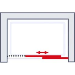 Schulte Schiebetür Mit Seitenwand Kristall/Trend Chromopt. Klar Hell 200x140cm 9 Schulte Schiebetür Mit Seitenwand Kristall/Trend Chromopt. Klar Hell 200x140cm -Schulte 4060991044984 2053 6