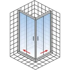 Schulte Eckeinstieg II Ohne Unteres Profil Kristall Trend Alu-Natur 200 X 90 Cm 8 Schulte Eckeinstieg II Ohne Unteres Profil Kristall Trend Alu-Natur 200 X 90 Cm -Schulte 4060991047473 2053 AI 03
