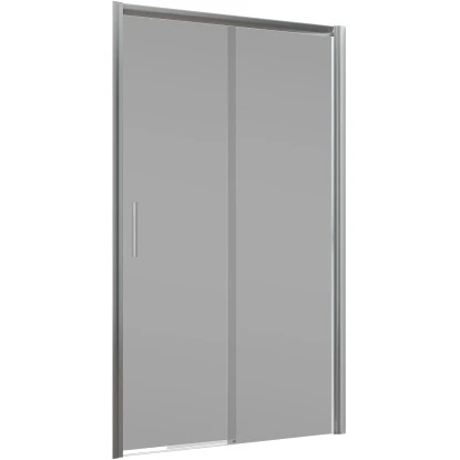 Schulte 2-tlg. Schiebetür Kristall/Trend Festelement Li. Chromoptik 140x200 Cm 2 Schulte 2-tlg. Schiebetür Kristall/Trend Festelement Li. Chromoptik 140x200 Cm – Bild 2