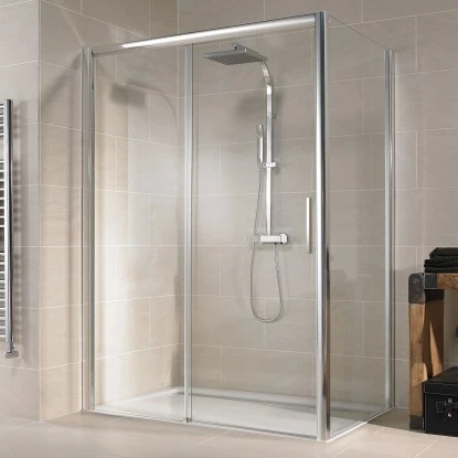 Schulte Schiebetür 2-teilig Für Seitenwand Kristall/Trend 120 Cm X 200 Cm 1 Schulte Schiebetür 2-teilig Für Seitenwand Kristall/Trend 120 Cm X 200 Cm