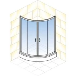 Schulte ExpressPlus Runddusche Sunny Sicherheitsglas Chromoptik 190x90x90cm -Schulte 4060991051197 2053 5