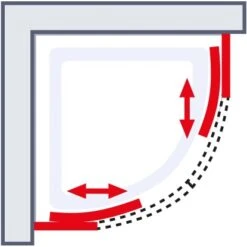 Schulte ExpressPlus Runddusche Sunny Sicherheitsglas Chromoptik 190x90x90cm -Schulte 4060991051197 2053 6