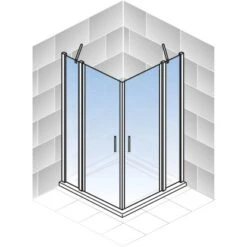 Schulte Eckeinstieg 4-tlg. Alexa Style 2.0 Alu-Natur Depoli Light 90x90x192 Cm 8 Schulte Eckeinstieg 4-tlg. Alexa Style 2.0 Alu-Natur Depoli Light 90x90x192 Cm -Schulte 4060991051203 2053 5