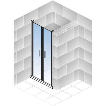 Schulte Alexa Style 2.0 Pendeltür In Nische BlackStyle 80 X 192cm 3 Schulte Alexa Style 2.0 Pendeltür In Nische BlackStyle 80 X 192cm – Bild 3