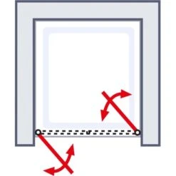 Schulte Alexa Style 2.0 Pendeltür In Nische BlackStyle 80 X 192cm 7 Schulte Alexa Style 2.0 Pendeltür In Nische BlackStyle 80 X 192cm -Schulte 4060991055881 2053 6