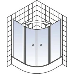 Schulte ExpressPlus Runddusche Garant Mit Duschwanne Alu Natur 200x90x90cm 15 Schulte ExpressPlus Runddusche Garant Mit Duschwanne Alu Natur 200x90x90cm -Schulte 4060991055966 2053 5