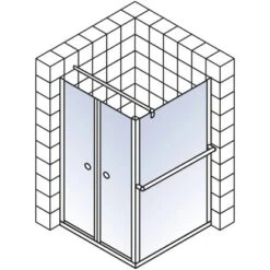 Schulte ExpressPlus Set Duschkabine Pendeltür Garant Mit Duschwanne 200x80cm 15 Schulte ExpressPlus Set Duschkabine Pendeltür Garant Mit Duschwanne 200x80cm -Schulte 4060991056017 2053 5