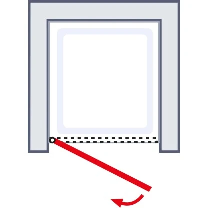 Schulte ExpressPlus Drehtür In Nische Garant Alu Natur Links 200x80cm 6 Schulte ExpressPlus Drehtür In Nische Garant Alu Natur Links 200x80cm – Bild 6