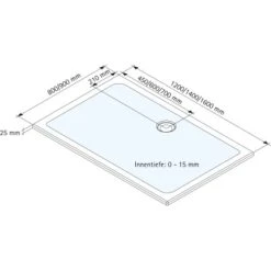 Schulte ExpressPlus Duschwanne Schulte-plan Eckig Mineralguss 80x90cm 9 Schulte ExpressPlus Duschwanne Schulte-plan Eckig Mineralguss 80x90cm -Schulte 4060991056499 2053 3
