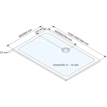 Schulte ExpressPlus Duschwanne Schulte-plan Eckig Mineralguss 80x100cm 4 Schulte ExpressPlus Duschwanne Schulte-plan Eckig Mineralguss 80x100cm – Bild 4