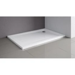 Schulte ExpressPlus Duschwanne Eckig Flach Sanitäracryl Asymmetrisch 75x90cm