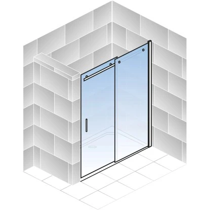 Schulte Alexa Style 2.0 Schiebetür In Nische BlackStyle 120 X 200cm 3 Schulte Alexa Style 2.0 Schiebetür In Nische BlackStyle 120 X 200cm – Bild 3