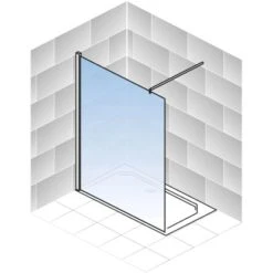 Schulte Alexa Style 2.0 Duschwand Walk In BlackStyle Atelier 1 Dekor 90 X 200cm -Schulte 4060991056772 2053 5