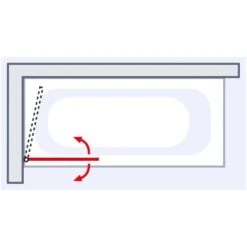 Schulte Badewannenfaltwand BlackStyle 1-teilig 80 X 140cm 7 Schulte Badewannenfaltwand BlackStyle 1-teilig 80 X 140cm -Schulte 4060991056796 2053 8