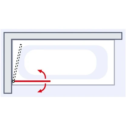 Schulte Badewannenfaltwand BlackStyle 1-teilig 80 X 140cm 4 Schulte Badewannenfaltwand BlackStyle 1-teilig 80 X 140cm – Bild 4